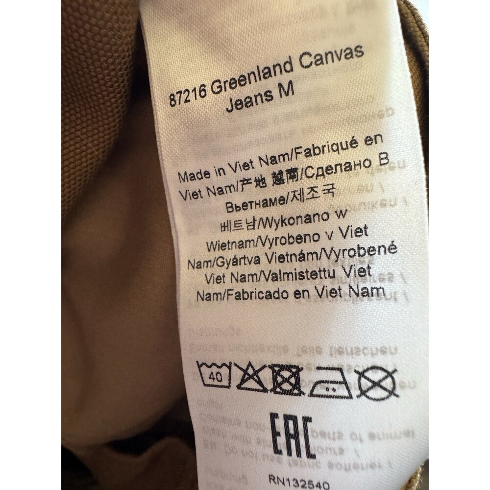 New Fjällräven Greenland Canvas Jeans in Buckwheat Brown 29 Gorpcore Trekking - Picture 5 of 7